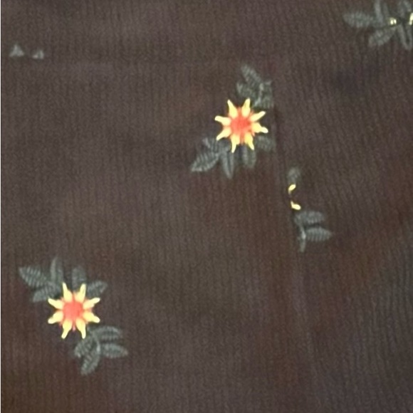 SHEIN MOD Floral Embroidered Corduroy Overall Romper SZ XL - Picture 14 of 15